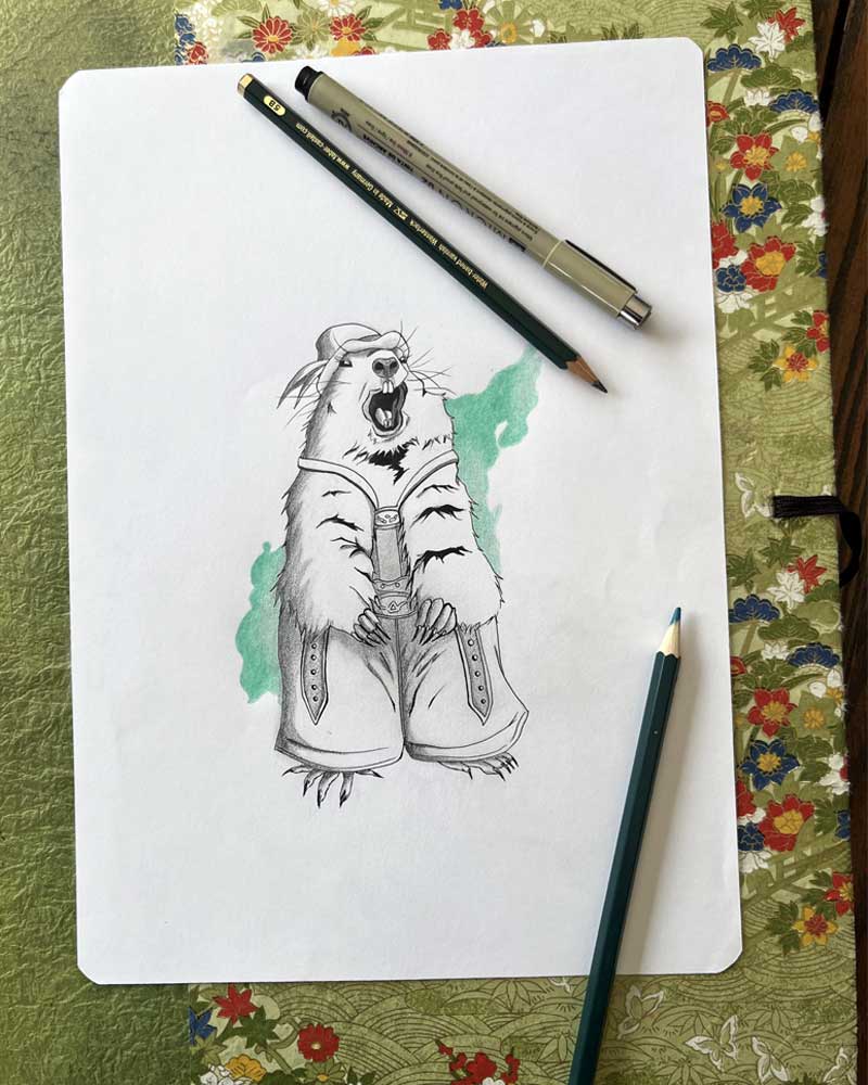 Flash tattoo marmotte - Tatouage marmotte