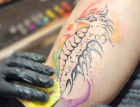 Tatouage aquarelle - Watercolor - Annecy, Aix les Bains